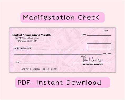 The Magic Check Phenomenon: Tapping into the Unlimited Potential of Manifestation